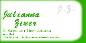 julianna zimer business card